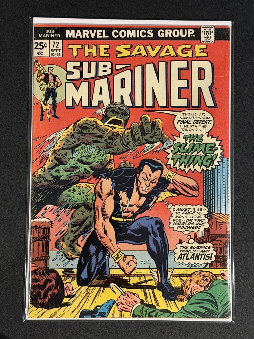 Sub-Mariner #72 Marvel 1974 Final Issue MVS #100 Galactus 1st Slime-Thing